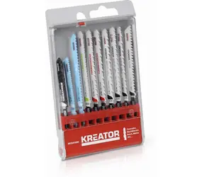 KREATOR KRT041090 / Satz Sägeblätter für Metall | Holz | Laminat | Keramik / 10 Stk 