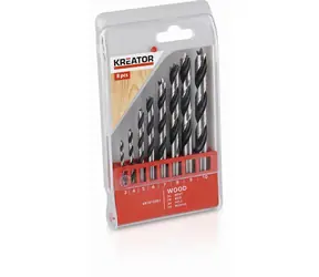 KREATOR KRT012302 / Holzbohrer-Set / Durchmesser 3-10 mm / 8-tlg
