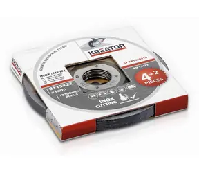 KREATOR KRT070410 / Trennscheibe für Metall / Durchmesser 115 x 22 mm / Schnittbreite 1,0 mm / 6 Stk