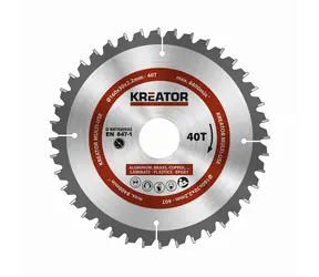 KREATOR KRT020502 / Universal-Sägeblatt / Durchmesser 160 x 30 mm / Schnittbreite 2,2 mm / Zähnezahl 40 