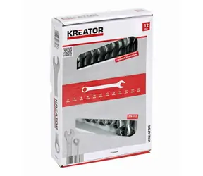 KREATOR KRT500009 / Steckschlüsselsatz / 8-22mm / 12-tlg 
