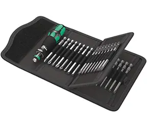 Wera Kraftform Kompakt 62 / Handhalter + Bits mit einer Länge von 89 mm / 33-tlg