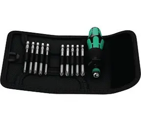 Wera Kraftform Kompakt 41 / Handhalter + Bits mit einer Länge von 89 mm 