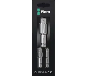 Wera 870|4|7 Set A SB / Satz Werkzeughalter mit Außenvierkant-Anschlussmaß