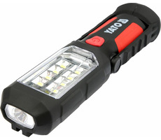 YATO Montageleuchte 8|1 LED / Lichtstrom 280 lm / Stromversorgung 3x AA Batterien / Magnetisch