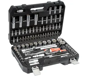 YATO 1|2" und 1|4" Steckschlüsselsatz mit Ratsche / Bits / Gola / Inbus / 94-tlg