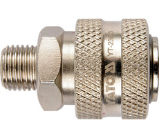 YATO Schnellkupplung 1|4" / Länge 45 mm / Außengewinde 1|4"