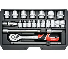 YATO YT-38561 Gola-Set mit Ratsche 3/8" (22-teilig) / Kundendienst
