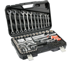 YATO YT-38831 Ratschen-Steckschlüsselsatz 1|4" | 3|8" | 1|2" / Bits | Gola | Inbus | Flach / 111-teilig / Abverkauf