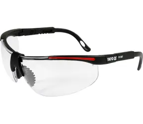 YATO Schutzbrille klar Typ 91708 / Optische Klasse 1 / Polycarbonat / Europäische Norm EN 166