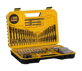 DeWalt Satz Bohrer und Bits im Koffer (100 Stück)