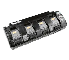Makita DC18SF / Ladegerät für vier Akkus / 14,4V LTX / 18V Li- ION / 1,3-5,0 Ah