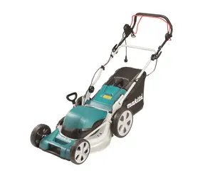 Makita ELM4621 / Rasenmäher mit Antrieb / 1800 W / bis zu 1000 m2 / Reichweite 46 cm / Korb 60 L / Fahrgestell: Stahl