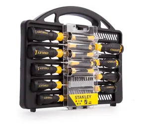 Stanley Schraubendreher- und Bit-Set (34-tlg.) / Schlitz | Kreuzschlitz | TORX | Pozi | T-Profil | Inbus