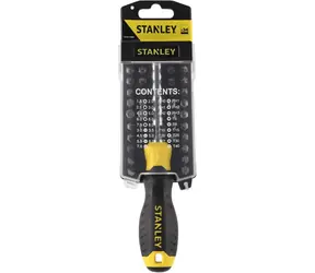 Stanley -Schraubendreher mit Bits (34 Stück) / flach | Kreuz | TORX | Inbusschlüssel