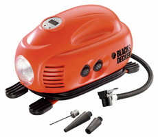 Black&Decker ASI200 / Mobiler Kompressor / DC12V / max. Druck 8,3 bar / Luftdurchfluss 9,5 l-min / 3,1 m