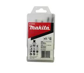 Makita B-57532 / SDS- PLUS Holz- und Metallbohrer-Set / Durchmesser 3-6 mm / Länge 90-123 mm / 5-tlg