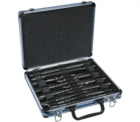 Makita D-42400 / Meißel- und SDS- PLUS -Bohrer-Set / Durchmesser 5-16 mm / Länge 110-160 mm / 13-tlg