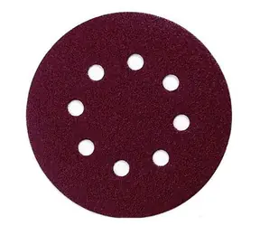 Makita P-43599 / Schleifpapier für Holz | Metall | Stein / Körnung 240 / Durchmesser 125 mm / 8 Löcher / 10 Stk