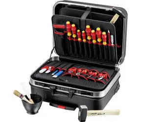 Knipex Big Basic Move Elektro Werkzeugkoffer 002106HLS / großes Werkzeugset für Elektro / 24-tlg