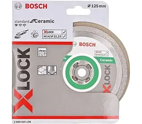 BOSCH Standard for Ceramic 2608615138 / Diamantscheibe / X-LOCK / 125x22,23 mm / Schnittbreite 1,6 mm