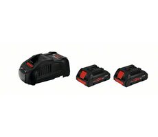 BOSCH Set aus Ladegerät GAL 1880 CV und Akku ProCORE18V / 2x 4,0 Ah / 18V | 8A / Li- ION / 1600A016GF