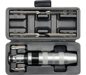 YATO Metall-Schlagschrauber mit Zubehör, 7-teilige Box
