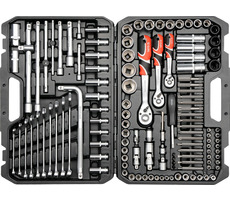 YATO Gola Set 1|2" & 3|8" & 1|4" + Zubehör 128-tlg