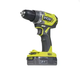 Ryobi R18PD5-220S / Akku-Schlagbohrschrauber / 18 V / 2 x 2,0 Ah / 13-mm-Bohrfutter / 1400 U/min / 23.800 Schläge/min / 50 Nm