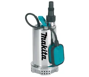 Makita PF1100 / Schlammpumpe / 1100 W / Kapazität 250 l-min / selbstansaugende Höhe 9 m / max. Durchmesser der Feststoffpartikel 5 mm