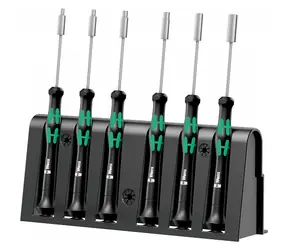 Wera 2069|6 Schraubendreher-Set für den Einsatz in der Elektronik + Ständer