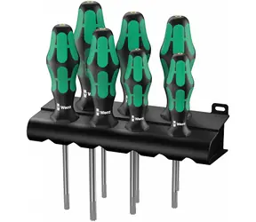 Wera 367|7 TORX HF / Kraftform PLUS Schraubendreher-Set mit Haltefunktion + Ständer