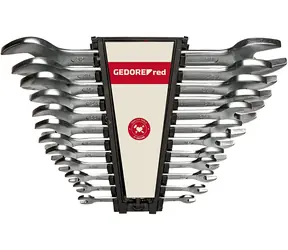 Gedore RED R05105012 - Satz zweiseitige Flachschlüssel / 6 - 32 mm / 12-tlg