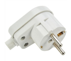 Solight Stecker gebogen IP20 weiß