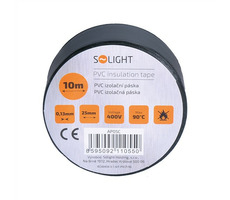 Solight AP05C Isolierband 25mm x 0,13mm x 10m schwarz