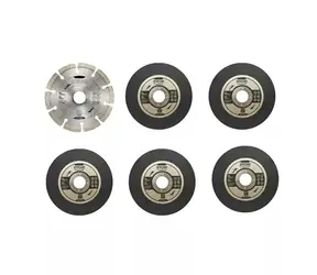 Ryobi RAK6AGD125 Winkelschleifer-Set bis 125 mm / 3 Stück / bis 125 mm / 5x Schleifscheibe / 1x Diamantscheibe