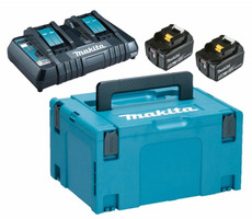 Makita Energy Kit 197629-2 / 2x Akku BL1850B / 1x Ladegerät DC18RD / 1x Makpac 821551-8