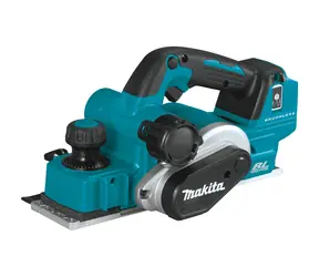 Makita DKP181Z / Akku-Hobelmaschine / 18 V / Breite: 82 mm / Tiefe: bis zu 3 mm / 12.000 U/min / ohne Akku