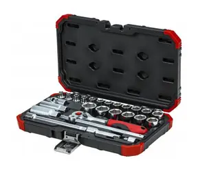 Gedore RED R59003026 - Steckschlüsselsatz / 3|8" / Chrom-Vanadium-Stahl / 26-tlg