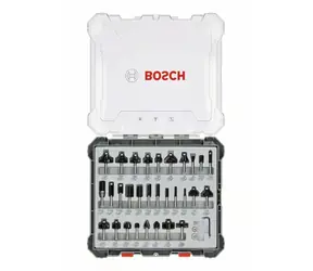 BOSCH 2607017475 / Gemischter Satz Formfräser mit 8 mm Spindel / 30-tlg