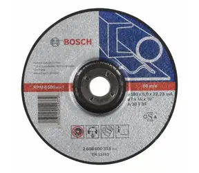 BOSCH Expert für Metall 2608600315 / Profilierte Schruppscheibe / 180 x 22,23 mm / Dicke: 6,0 mm