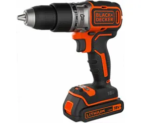 Black&Decker BL188K / Akku-Schlagbohrschrauber / 18V / bis zu 1650 U/min / 28050 Schläge-min / 52 Nm / 1x 1,5 Ah Akku