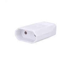 Solight P61 Steckdose flach 2,5A direkt weiß / IP20