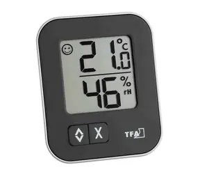 TFA 30.5026.01 - MOXX Digitales Thermometer mit Hygrometer - Schwarz