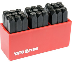 YATO YT-6862 / Buchstabenstanzer 6 mm / AZ & / 27 Stk 