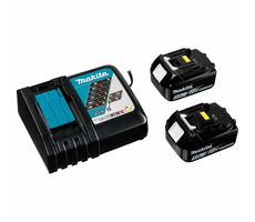 Makita Energy Kit 197624-2 / Makpac / Ladegerät DC18RC / 2x BL1850B Akku / Koffer / 18V / 5,0 Ah