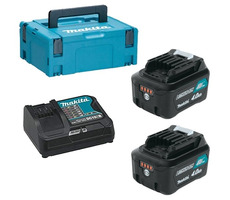 Makita Energy Kit 197641-2 / Makpac / Ladegerät DC10SB / 2x Akku BL1041B / 12V / 4,0 Ah
