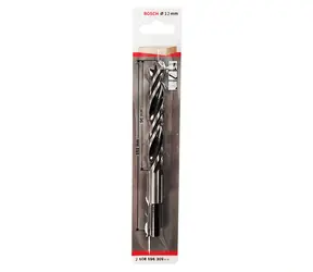 BOSCH 2608596309 / Standard-Spiralbohrer für Holz / Abmessungen 12 x 96 x 151 mm / 1 Stück
