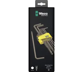 Wera 950|13 Winkelschlüsselsatz Hex PLUS Imperial 1 SB / Zoll / BlackLaser / 13-teilig