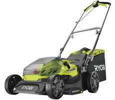 Ryobi RY18LM37A / Akku-Rasenmäher / 18V / Schnittbreite 37 cm / 70 L Korb / 1x 4,0 Ah